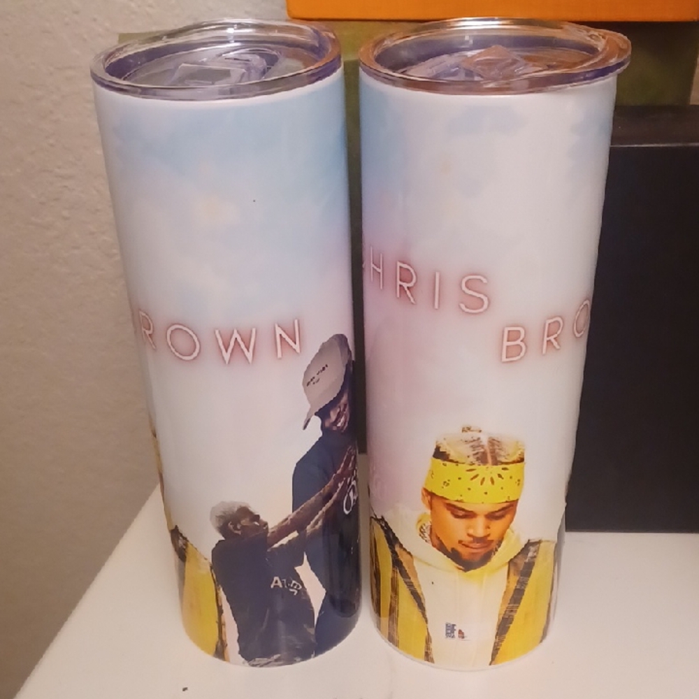 Chris Brown Themed Tumblers